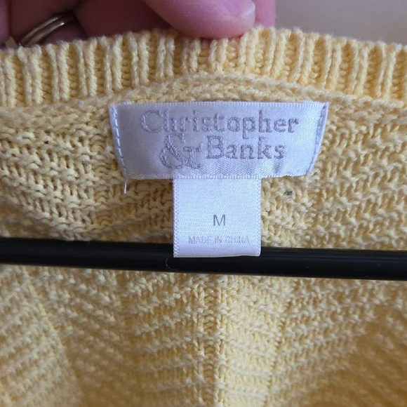 Christopher & Banks Sunny Yellow Cardigan - Picture 3 of 9